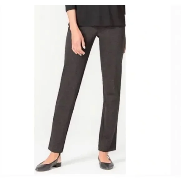 J. Jill Pants Jumpsuits J Jill Ponte Knit Slim Straight Leg